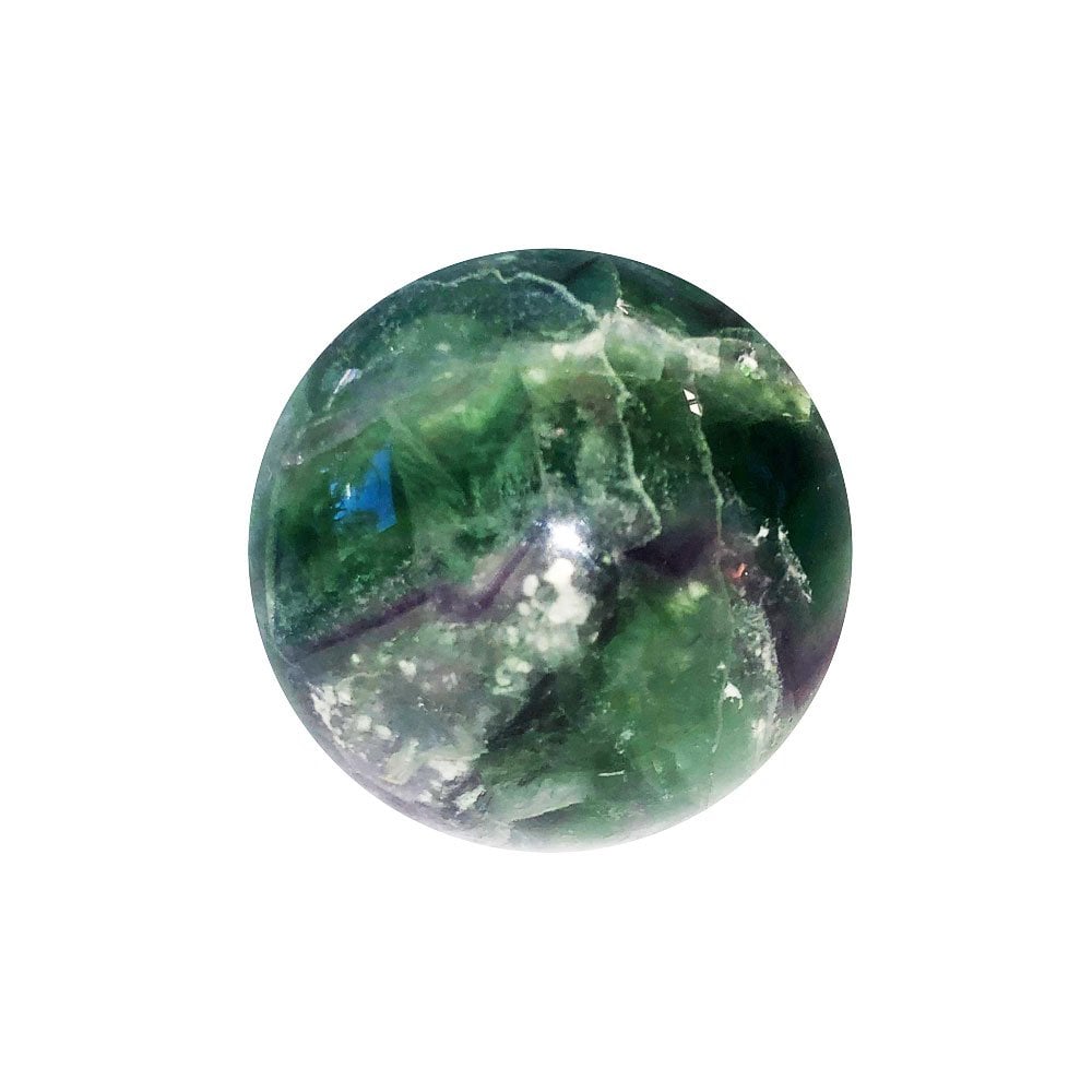 Sfera di fluorite multicolore – 40 mm