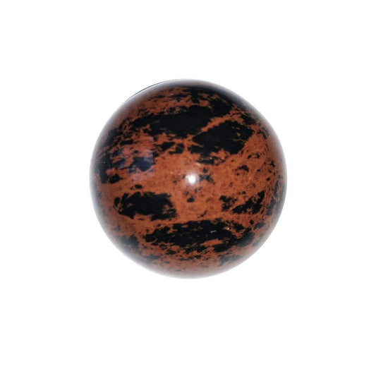 Sfera di ossidiana mogano – 40 mm