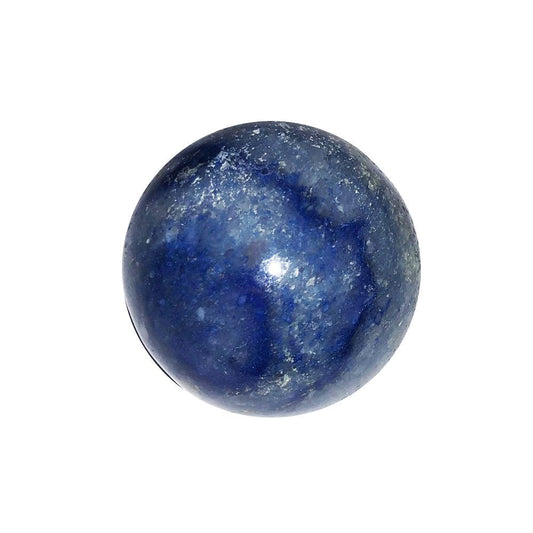 Sfera di quarzo blu – 40 mm