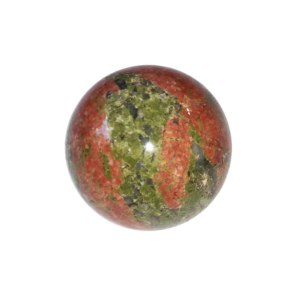 Sfera di unakite – 40 mm