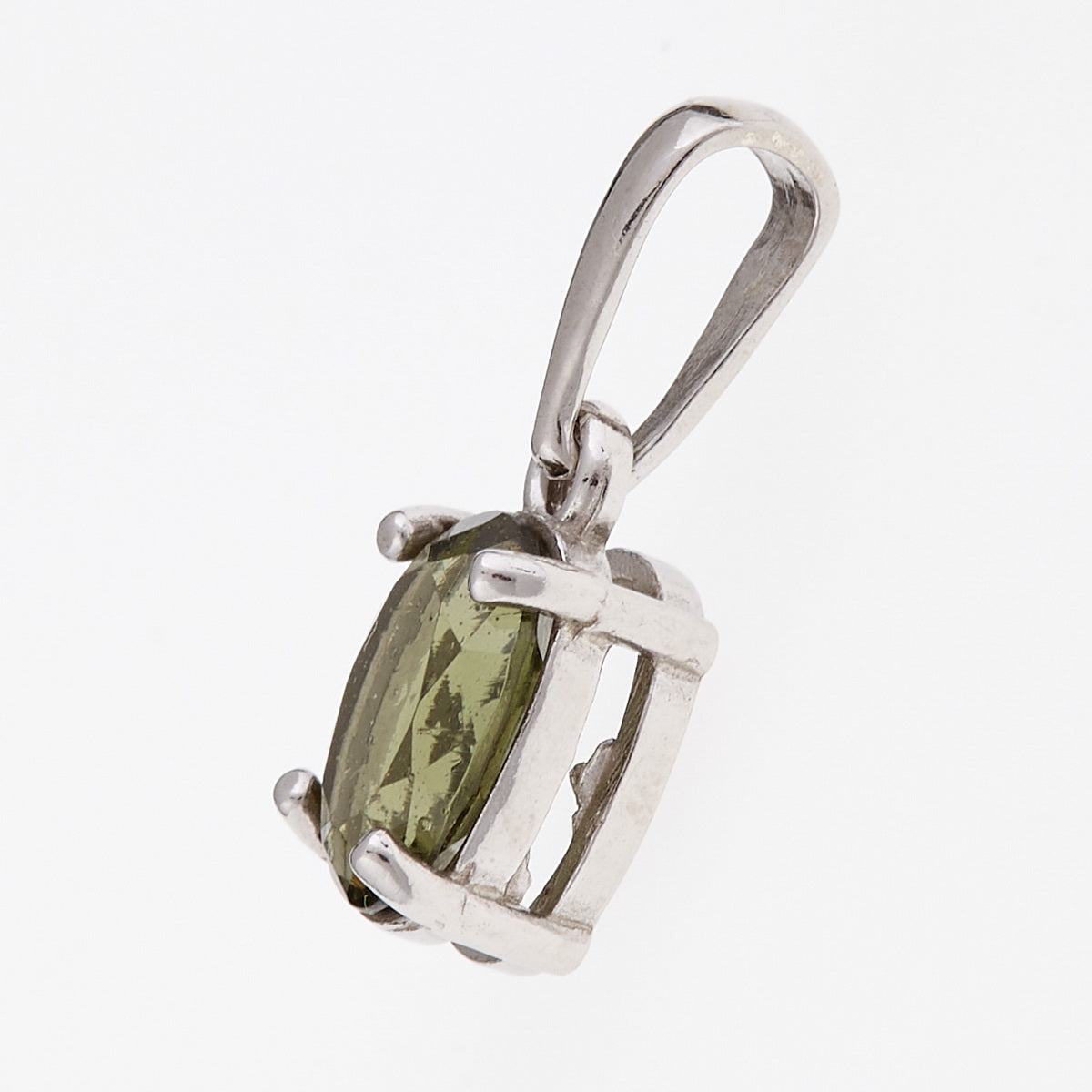 Ciondolo in argento con Moldavite 1191