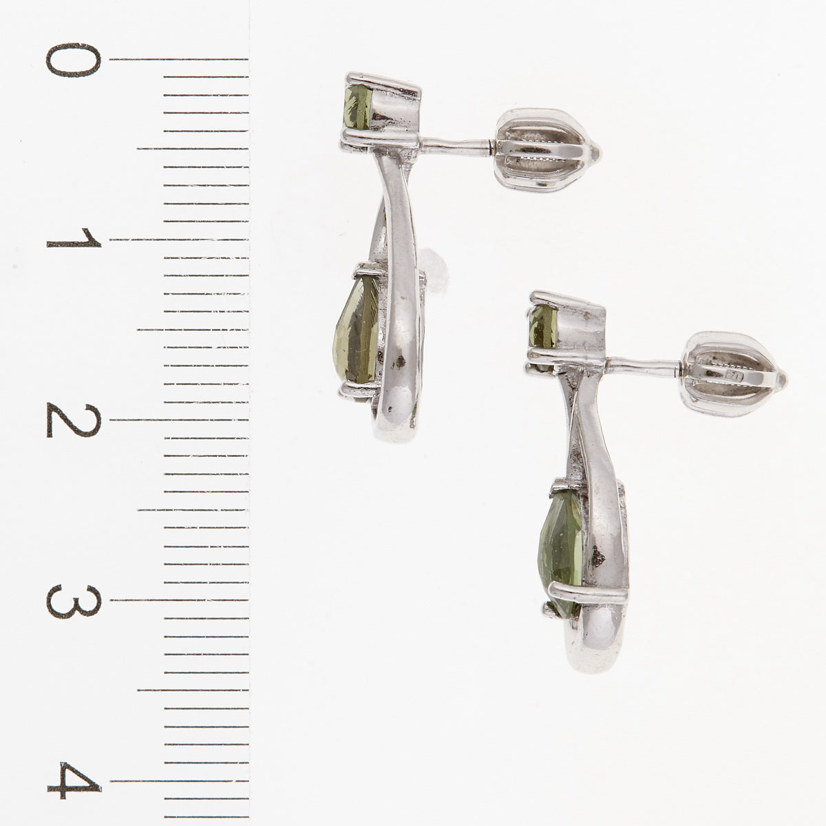 Orecchini in argento con Moldaviti 2095-3