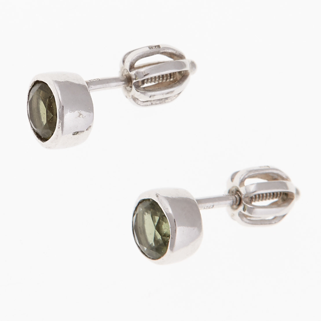 Orecchini in argento con Moldaviti 2139-3
