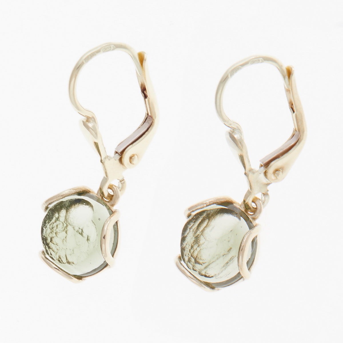 Orecchini d'oro con Moldaviti 171