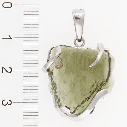 Ciondolo in argento con Moldavite 6476