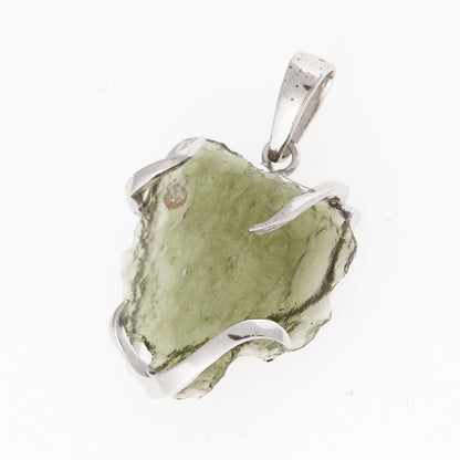 Ciondolo in argento con Moldavite 6476