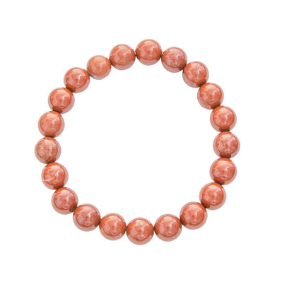 Bracciale in Diaspro Rosso – perline