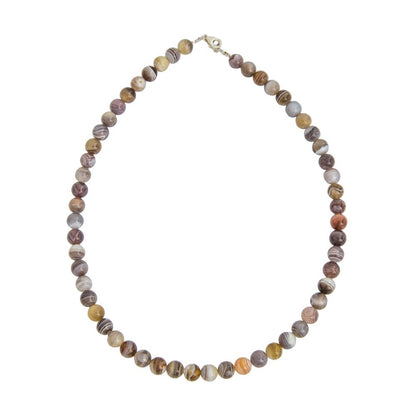 Collana in Agata del Botswana – Pietre sferiche