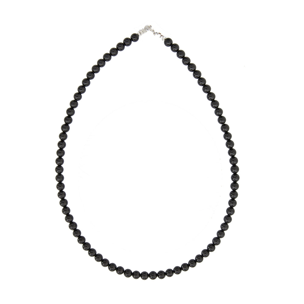 Collana in Agata Nera – Pietre sferiche