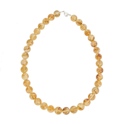 Collana con Citrino – Pietre Sferiche