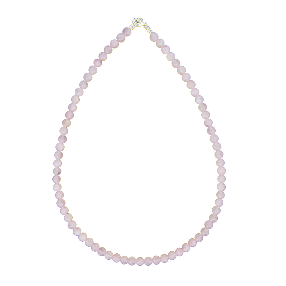 Collana in Quarzo Rosa – Pietre sferiche