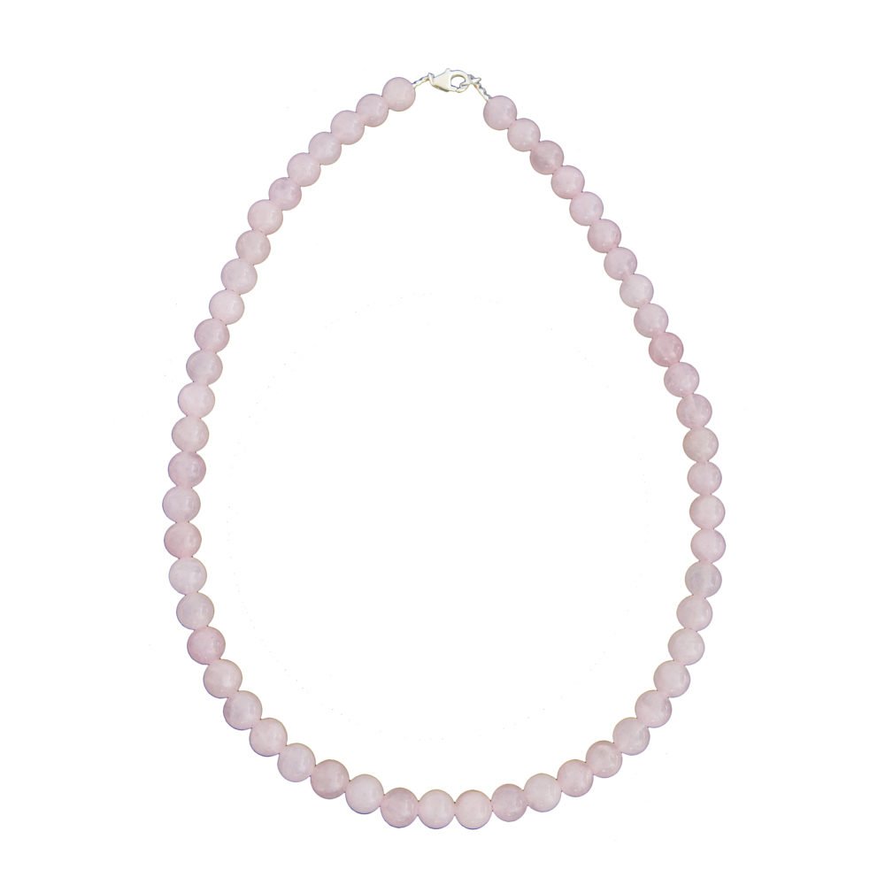 Collana in Quarzo Rosa – Pietre sferiche