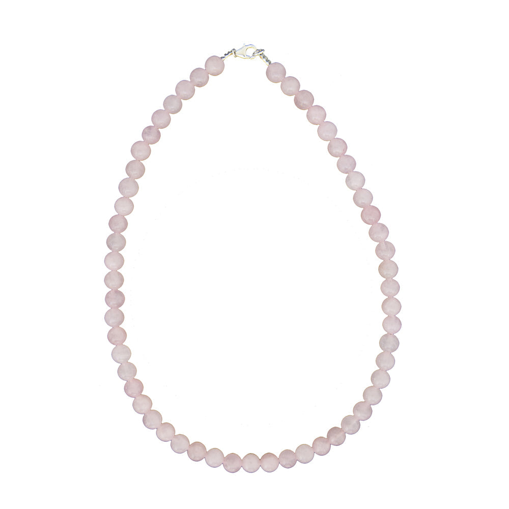 Collana in Quarzo Rosa – Pietre sferiche