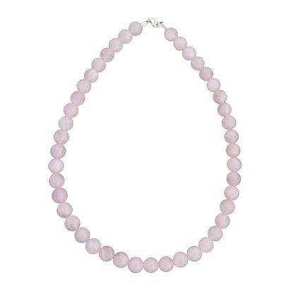 Collana in Quarzo Rosa – Pietre sferiche