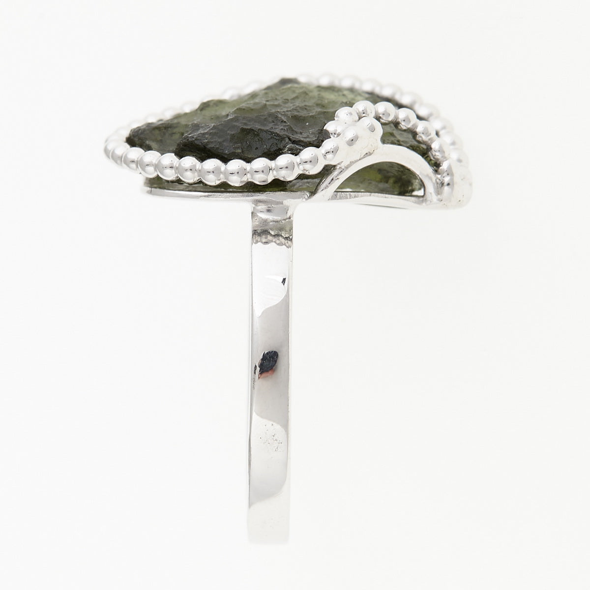 Anello in argento con Moldavite naturale 8544