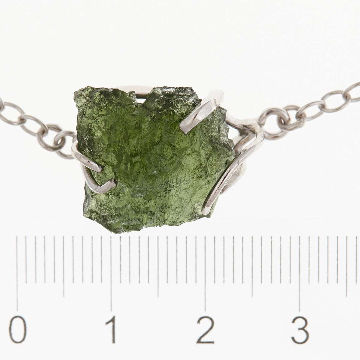 Bracciale in argento con Moldavite 8642