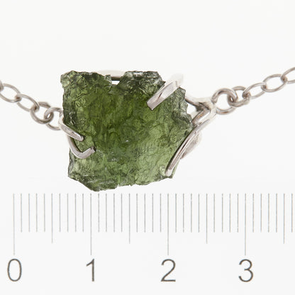 Bracciale in argento con Moldavite 8642