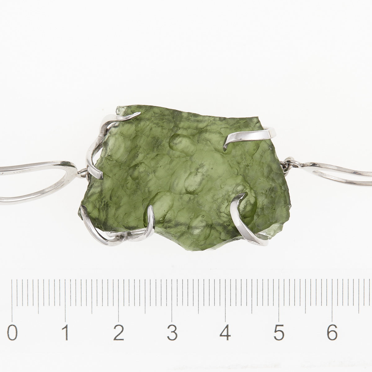 Bracciale in argento con Moldavite 8656