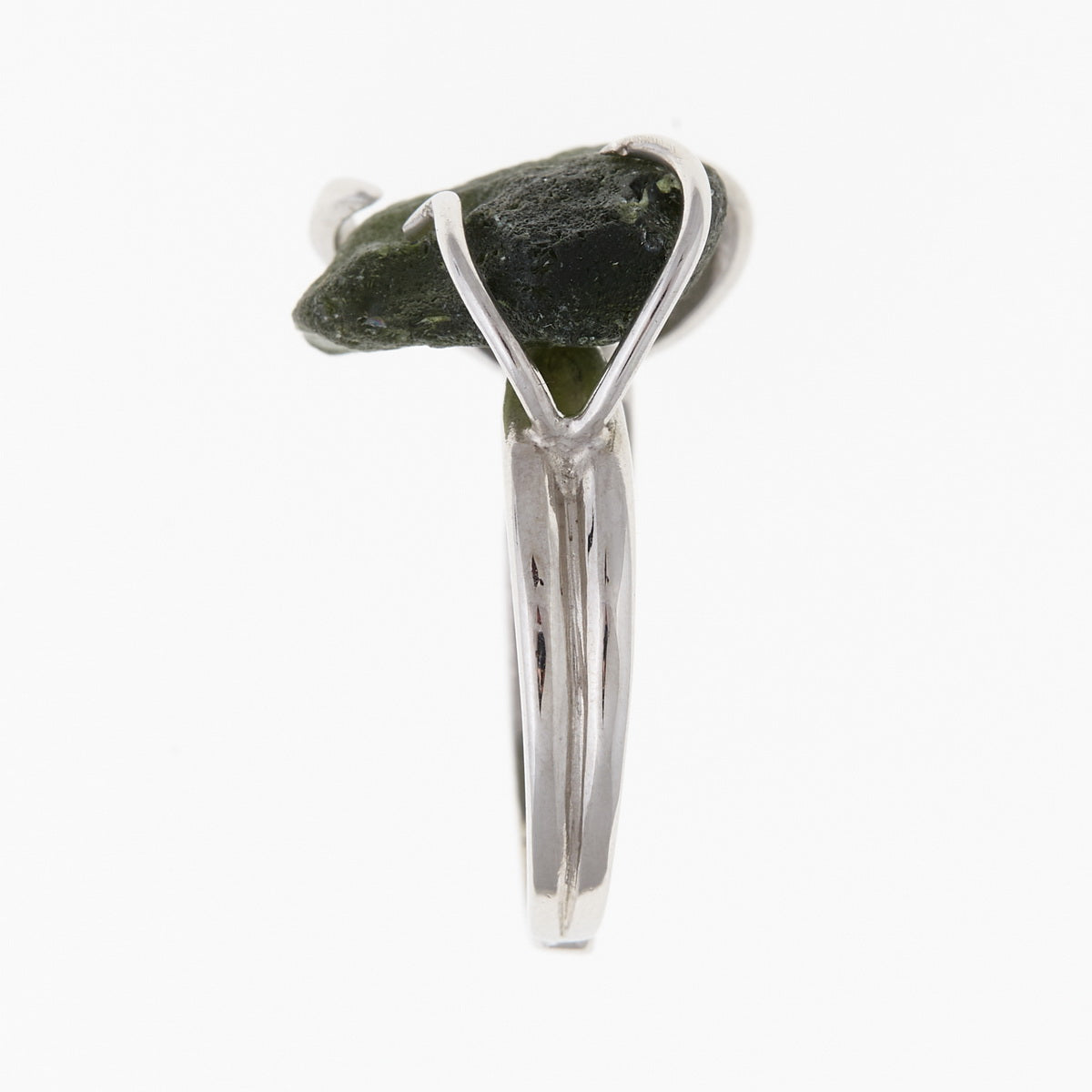 Anello in argento con Moldavite naturale 304