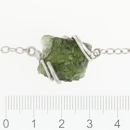 Bracciale in argento con Moldavite 330