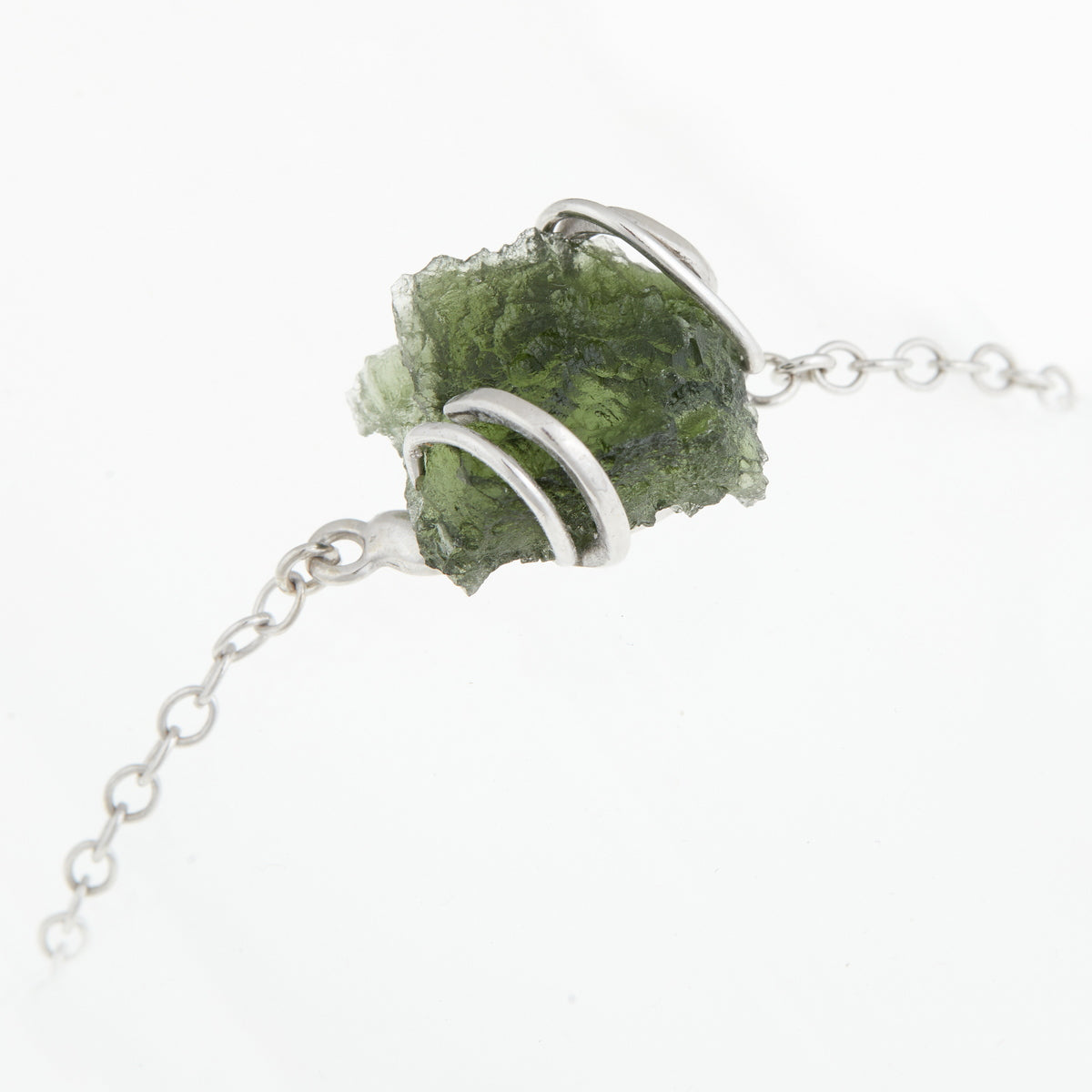 Bracciale in argento con Moldavite 330