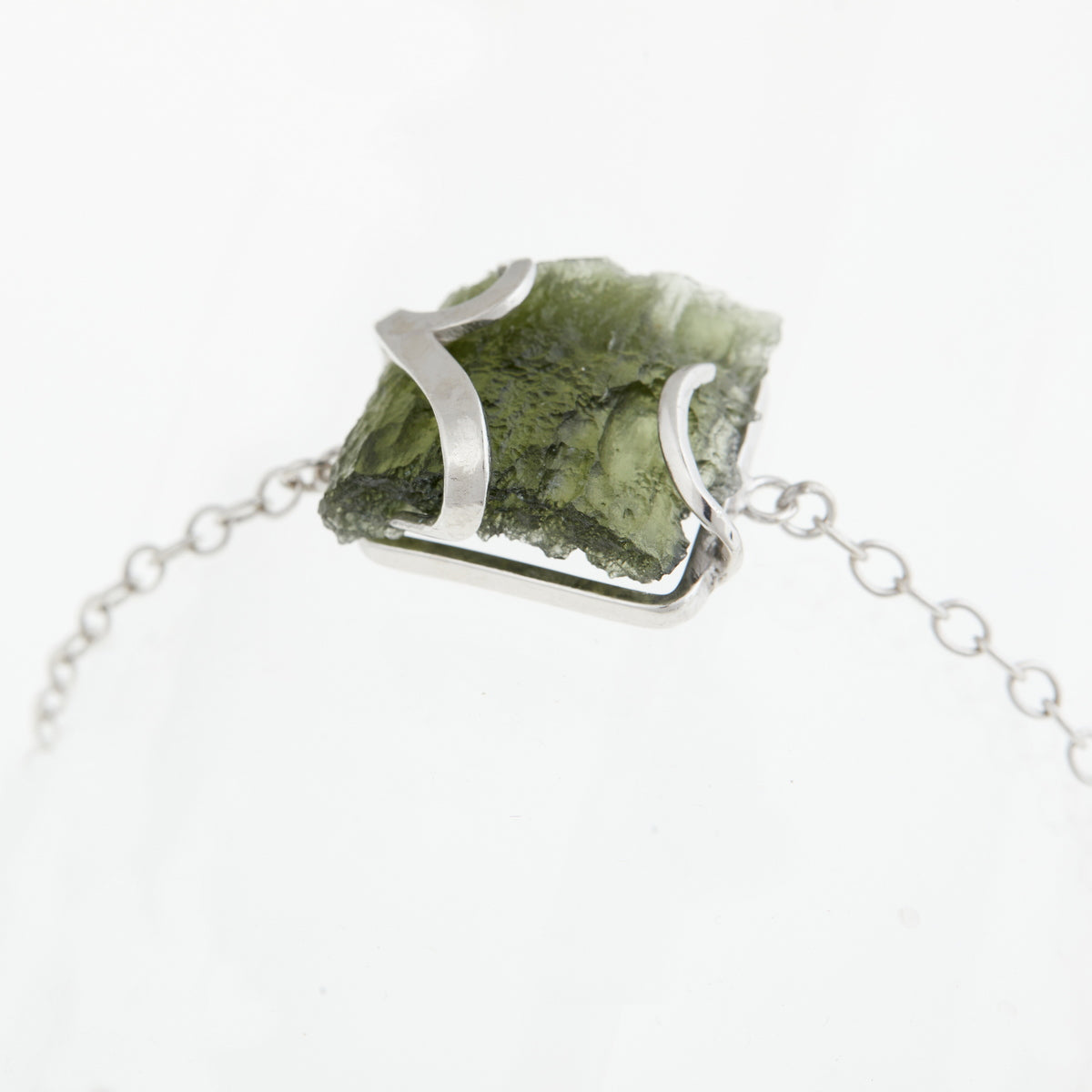 Bracciale in argento con Moldavite 331
