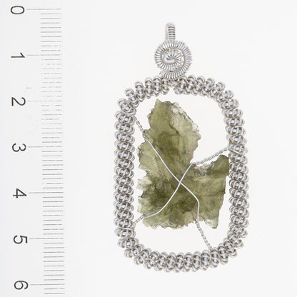 Parure in argento con Moldaviti 5965
