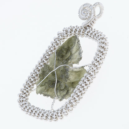 Parure in argento con Moldaviti 5965