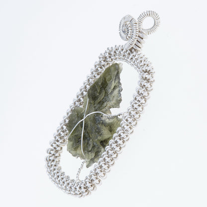 Parure in argento con Moldaviti 5965