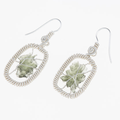Parure in argento con Moldaviti 5965