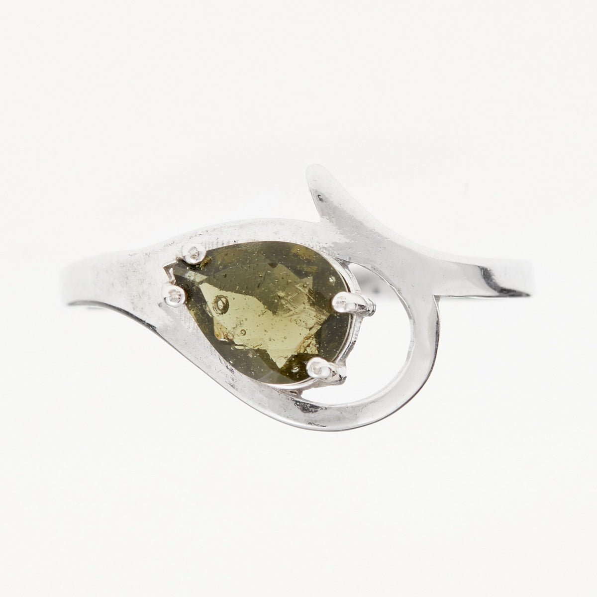 Anello in Argento con Moldavite 264