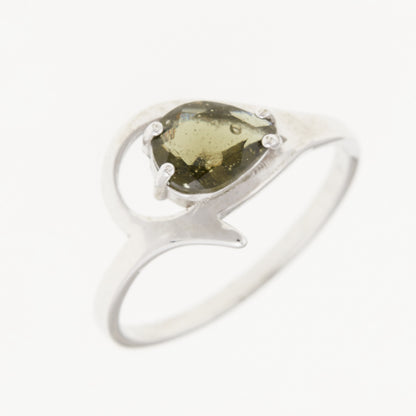 Anello in Argento con Moldavite 264