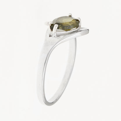 Anello in Argento con Moldavite 264
