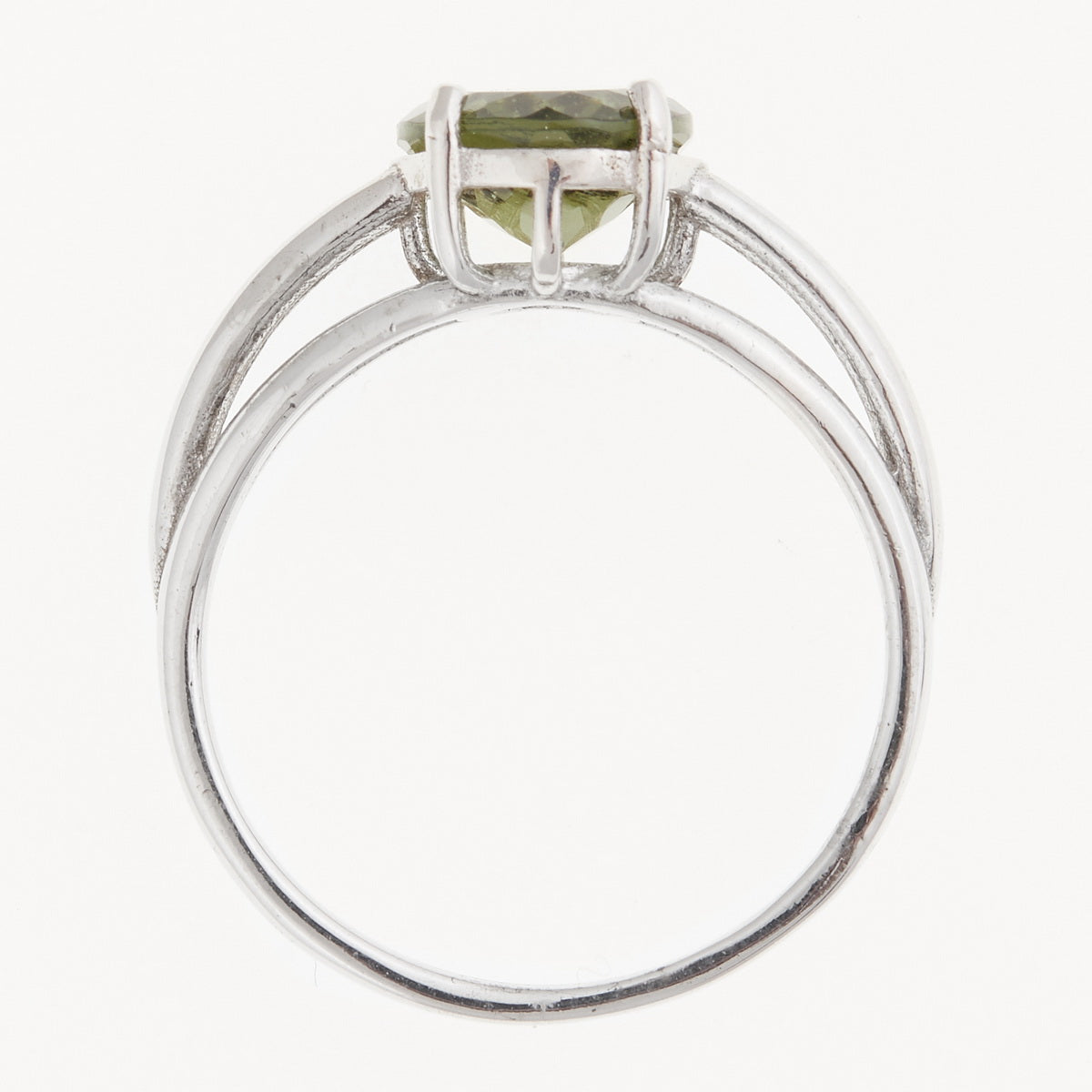 Anello in argento con Moldavite 528