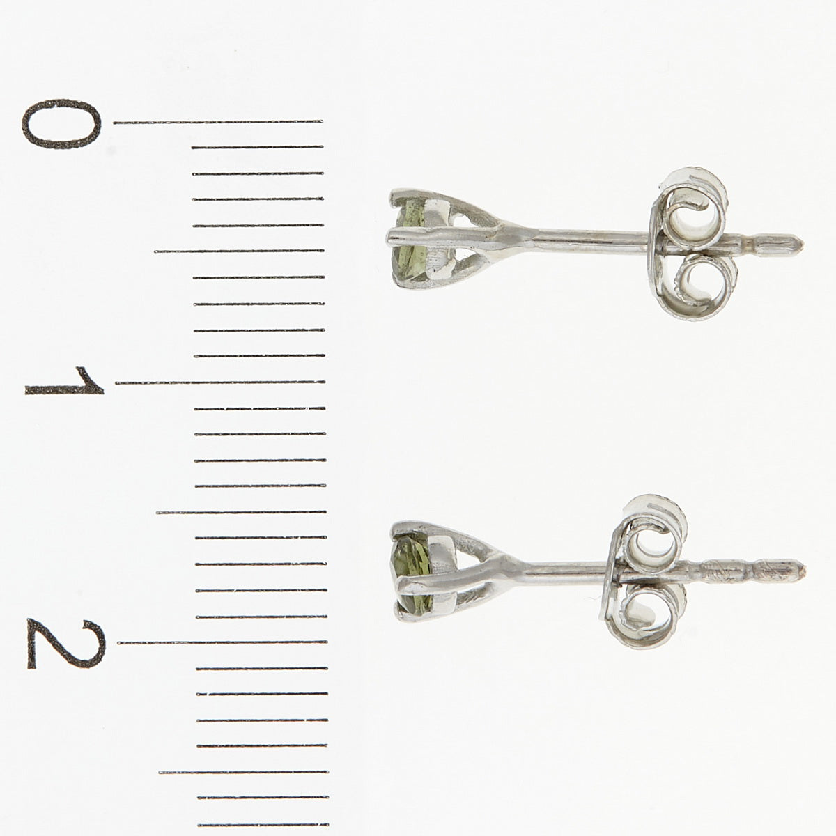 Orecchini in argento con Moldaviti 012