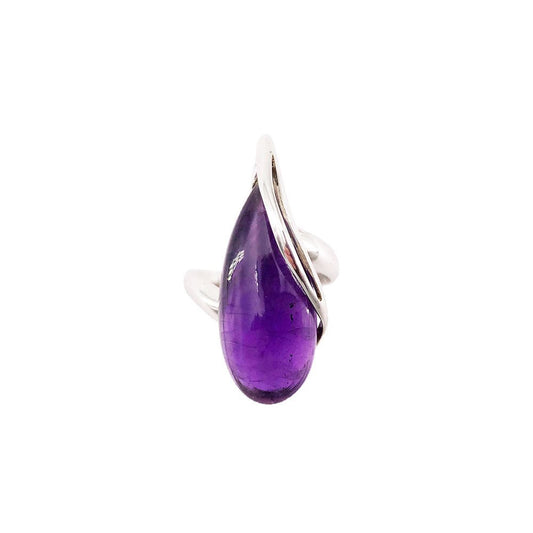 Anello “Colomba” con Ametista – Argento 925