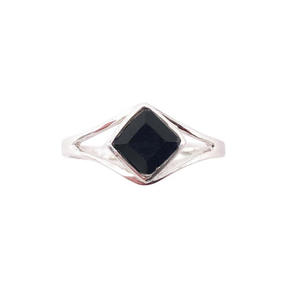 Anello “Elisabeth” con Onice Nera – Argento 925
