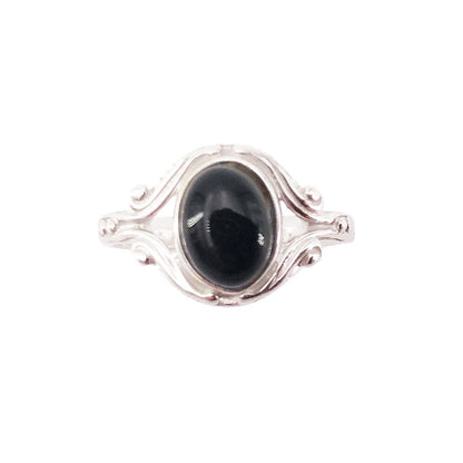 Anello “Honorine” Onice Nero – Argento 925