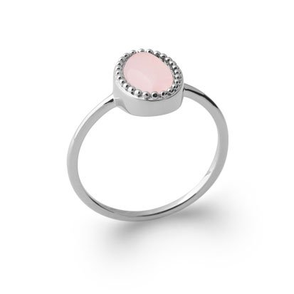 Anello Quarzo Rosa “Alexandra” – Argento 925