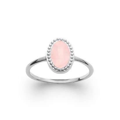 Anello Quarzo Rosa “Alexandra” – Argento 925