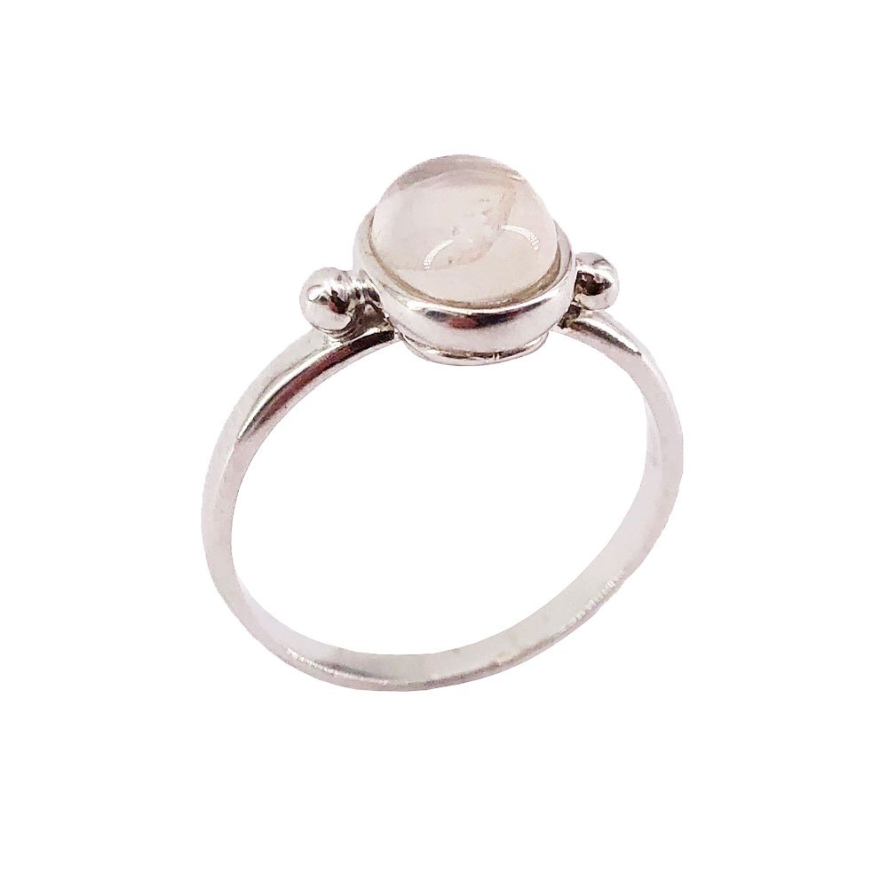 Anello Quarzo Rosa “Camille” – Argento 925