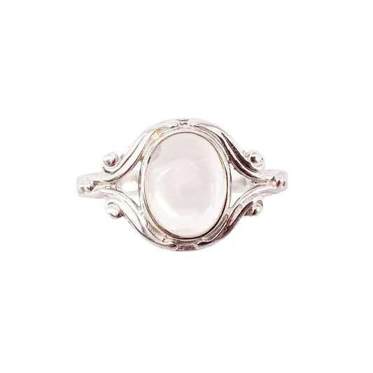 Anello Quarzo Rosa “Honorine” – Argento 925