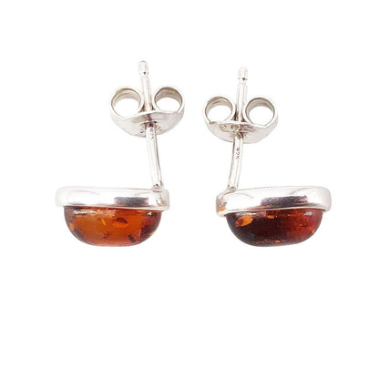 Orecchini “Camille” in Ambra – Argento 925