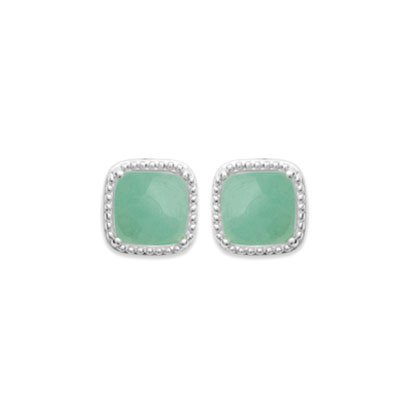 Orecchini Avventurina “Costantino” – Argento 925