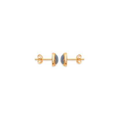 Orecchini “Costantino” in Labradorite – Placcati in oro 750