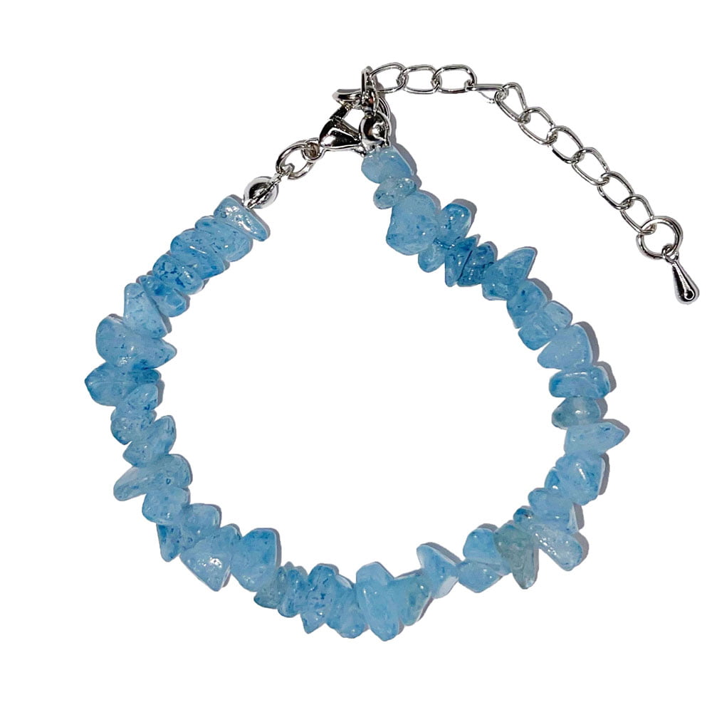 Bracciale Acquamarina – Barocco con chiusura – da 19 a 23 cm