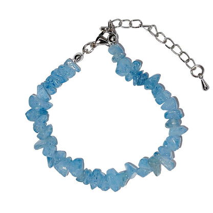 Bracciale Acquamarina – Barocco con chiusura – da 19 a 23 cm