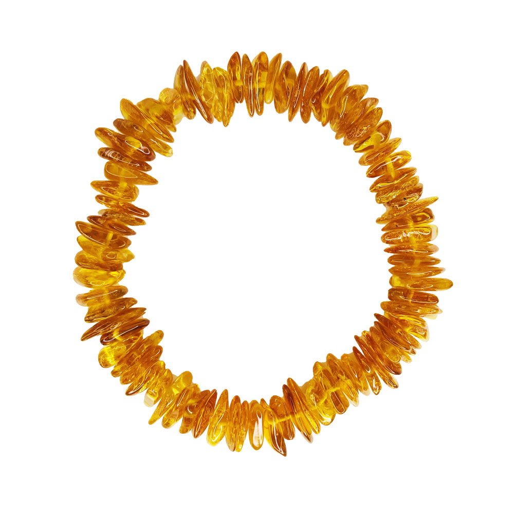 Bracciale in Ambra Gialla – Barocco 19cm