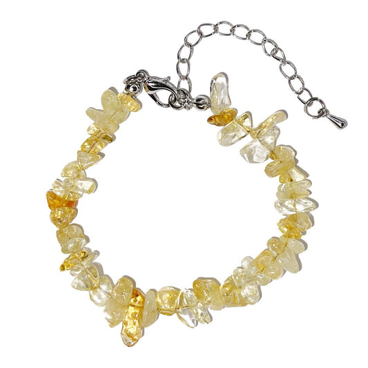 Bracciale Citrino – Barocco con chiusura – da 19 a 23 cm