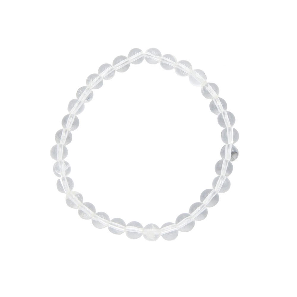 Bracciale in Cristallo di Rocca – pietre con perline